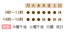 熊谷市の小児科 えのもとクリニックの診療時間のご案内